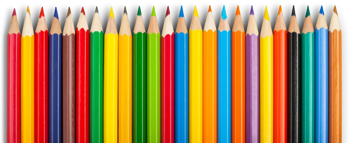 Many Colored Wooden Pencils 